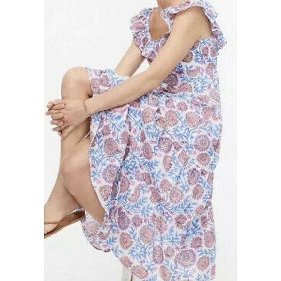 J. Crew floral block print dress - Picture 5 of 6